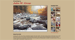 Desktop Screenshot of johngrowart.com